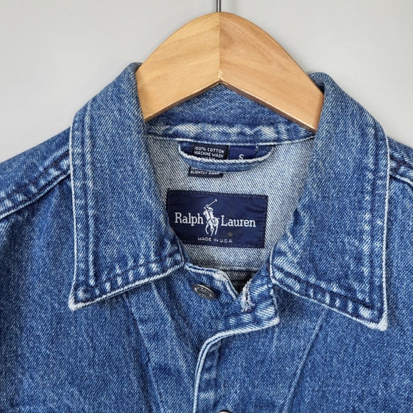Vintage Ralph Lauren Union Made Classic Denim Jacket Small - Picture 2 of 9